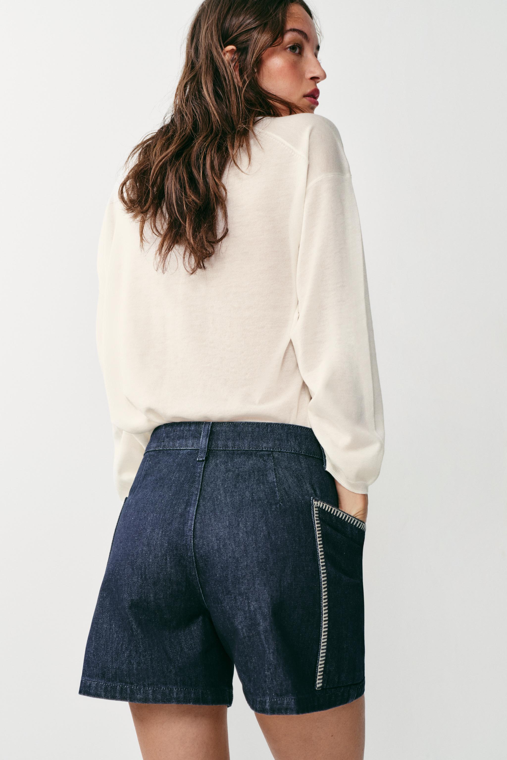 Z1975 EMBROIDERED SHORTS